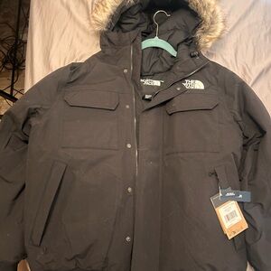 The North Face McMurdo BomberMen's Black Jacket with Removable Fur Hood